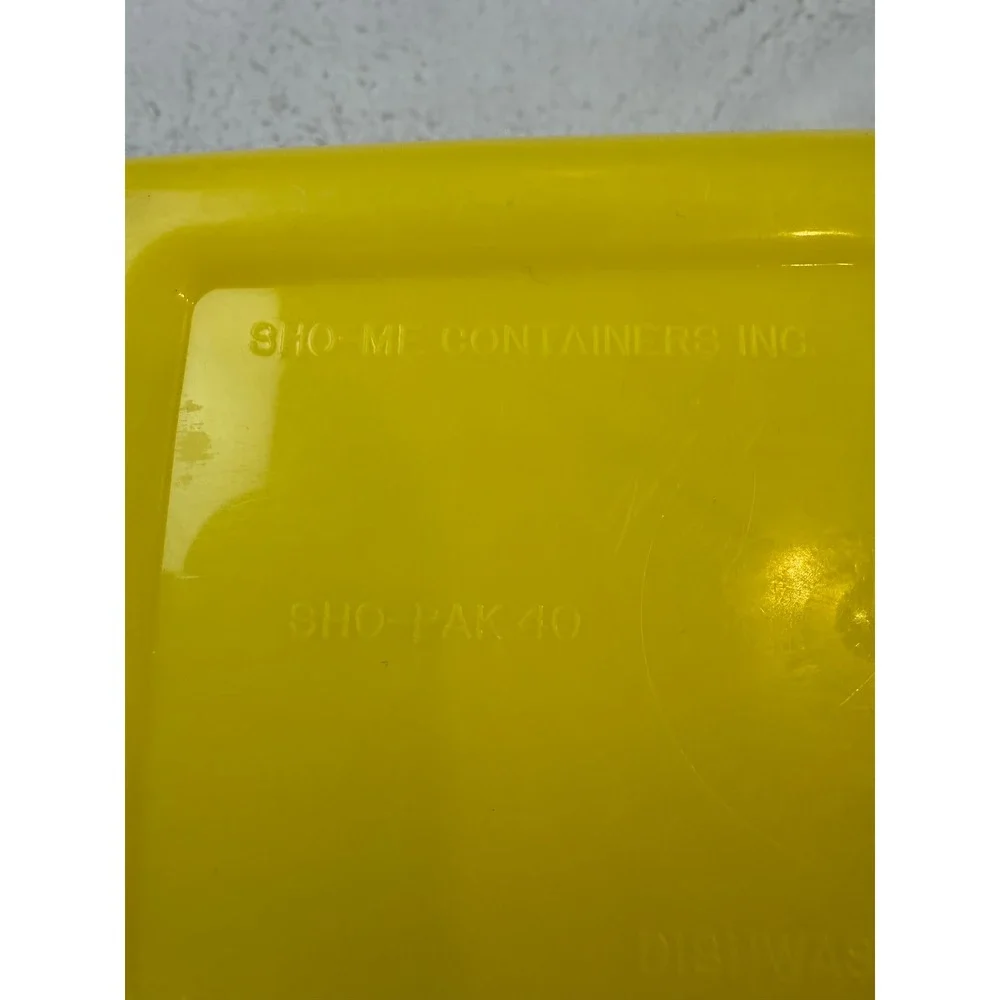 Sho Pak 40 Yellow Food Storage‎ Container Dishwasher Safe Excelsior Springs MO